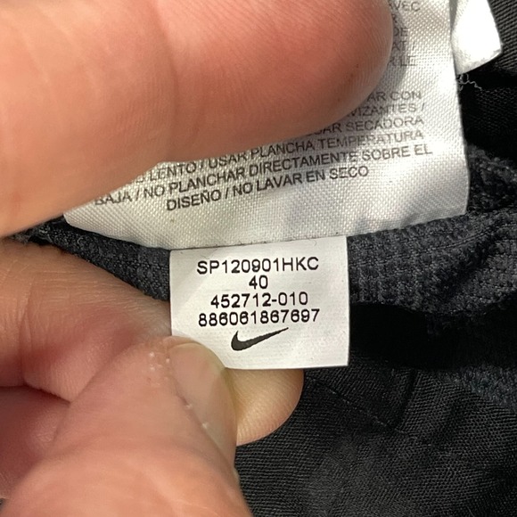 Nike Shorts Mens 40 Black 11" Plaid Golf Performance Tech Chino‎ Stretch 452712 - Picture 10 of 12